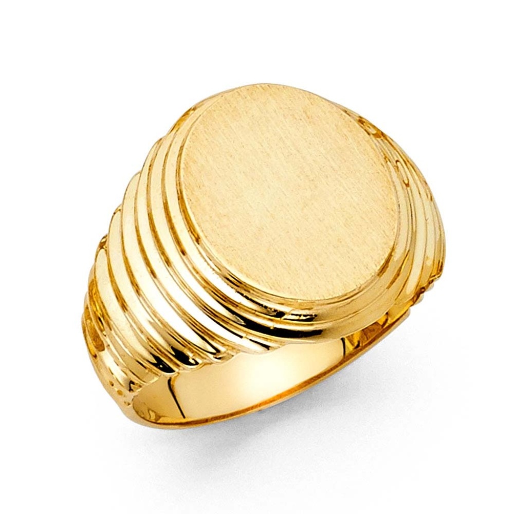 14K Yellow Gold Men's Ring